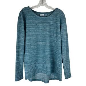 Columbia Womens Long Sleeve Shirt Size Medium Blue By The Hearth Sweater